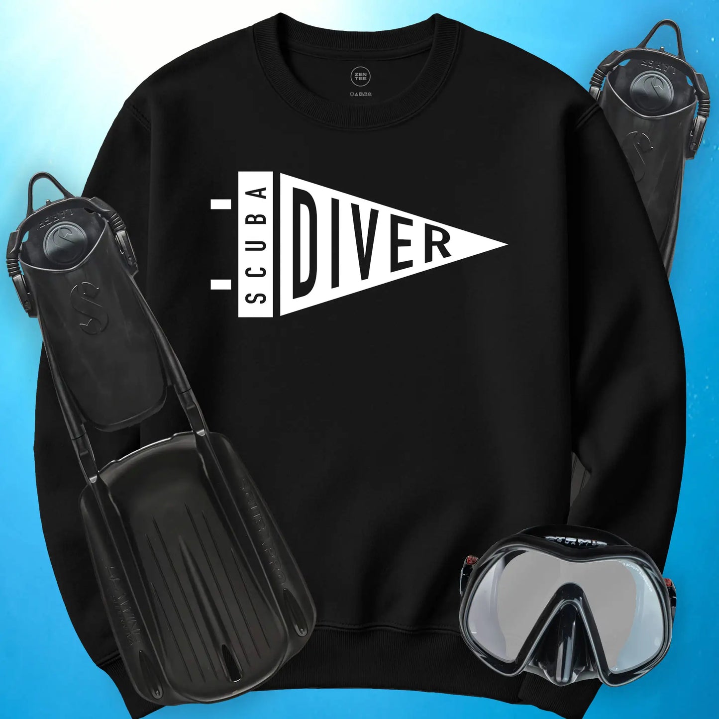 Scuba Diver Pennant Sweatshirt
