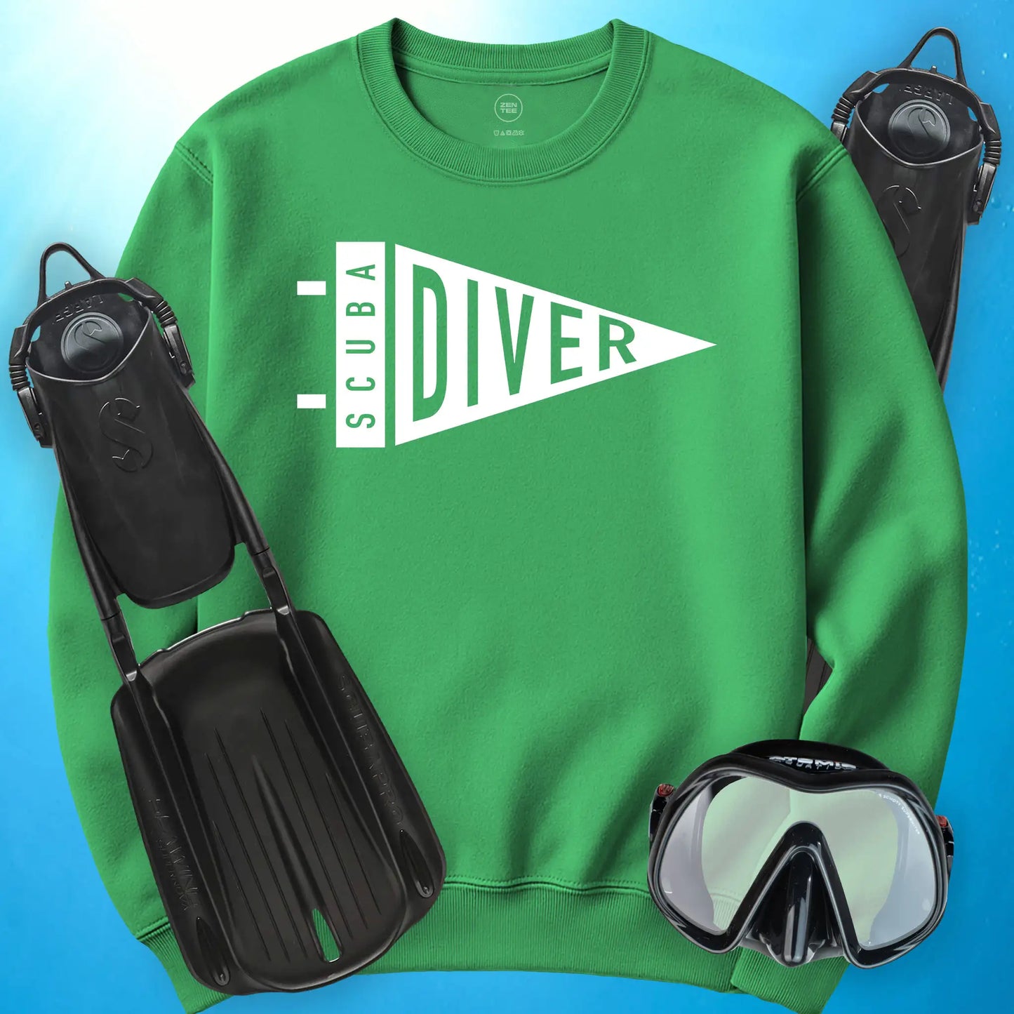 Scuba Diver Pennant Sweatshirt