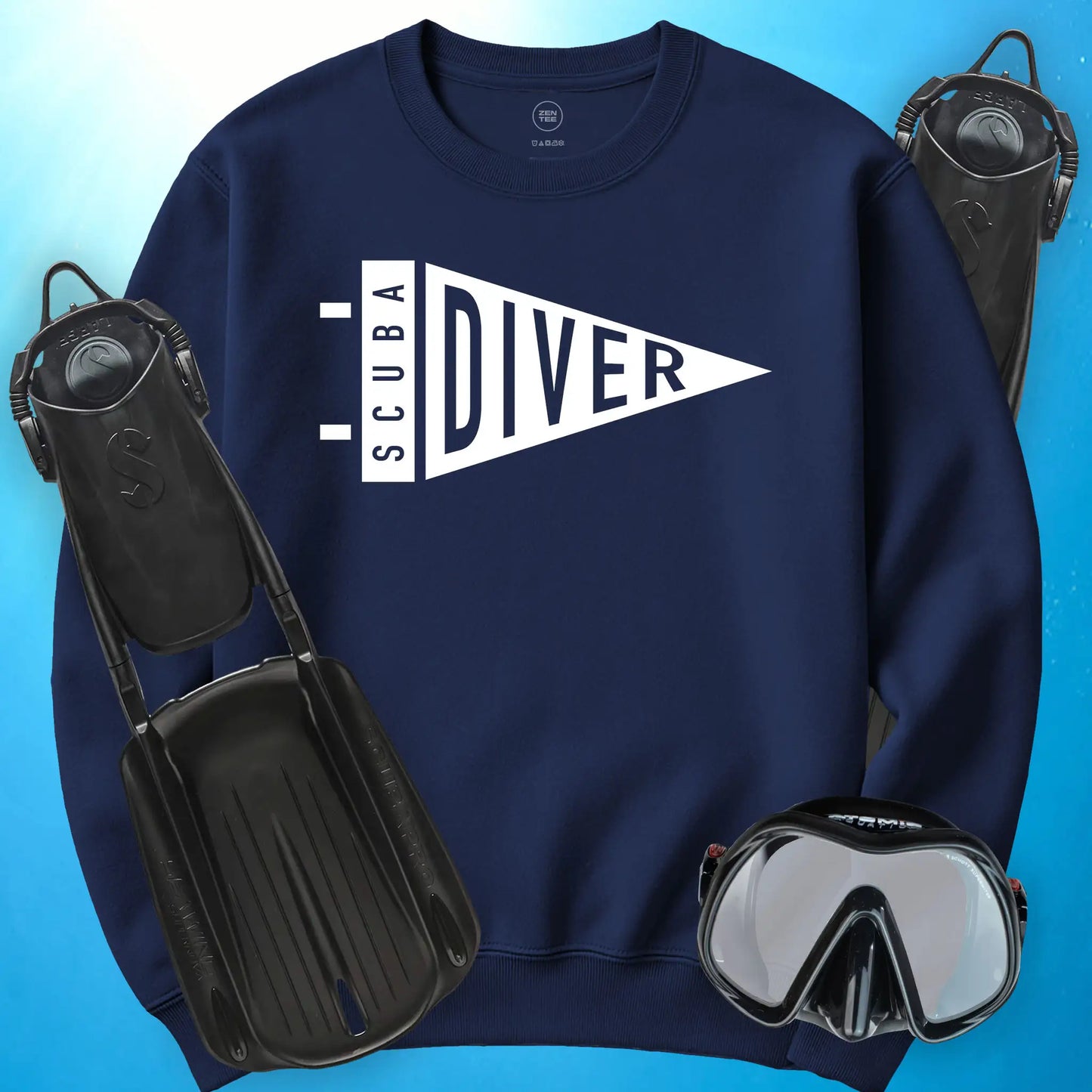 Scuba Diver Pennant Sweatshirt