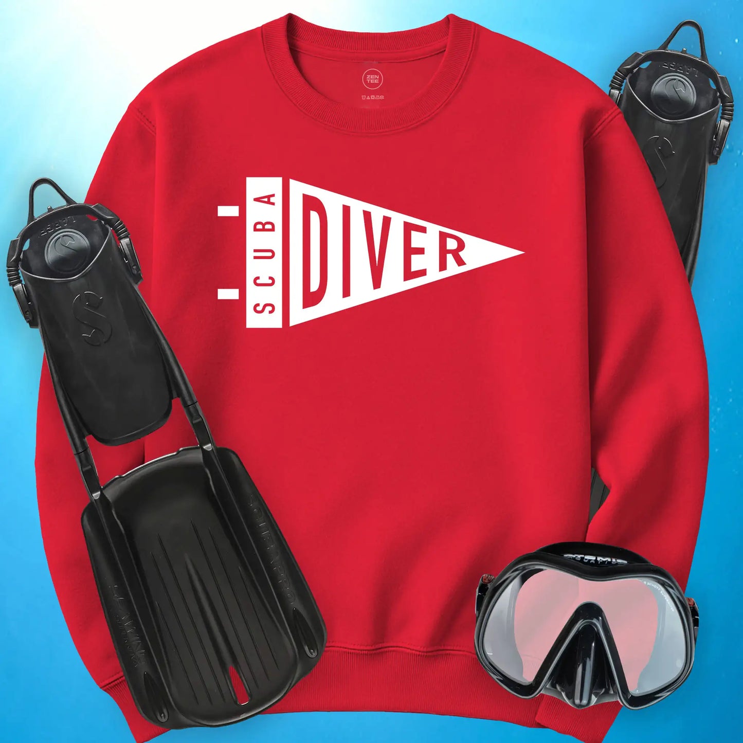 Scuba Diver Pennant Sweatshirt