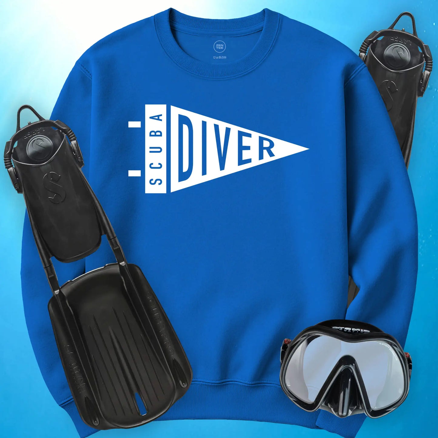 Scuba Diver Pennant Sweatshirt
