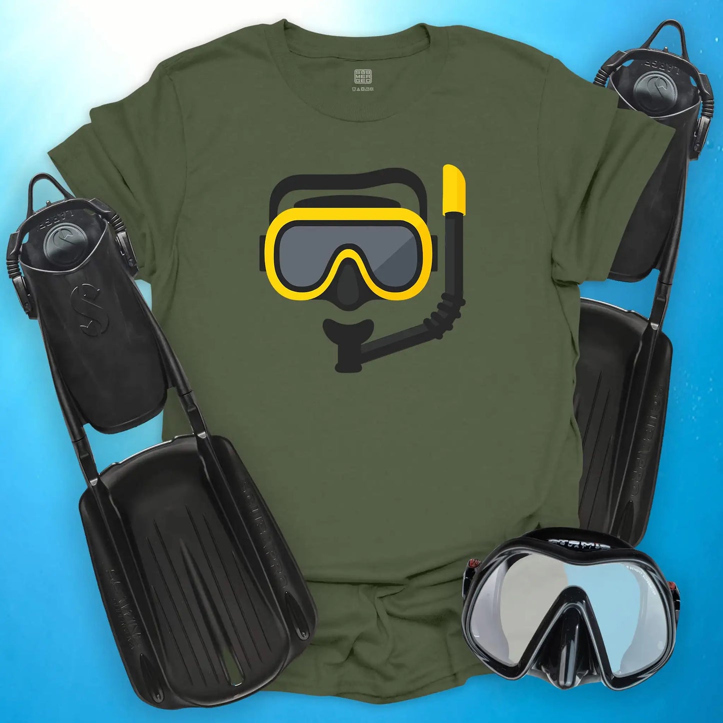 Scuba Mask Emoji T-Shirt