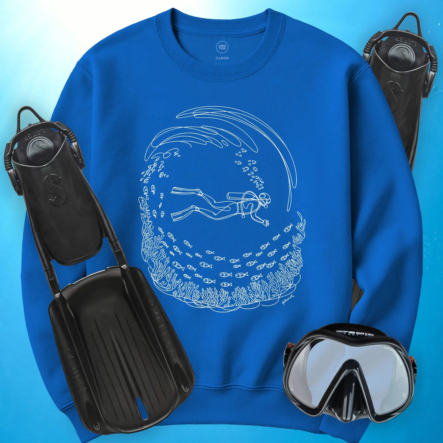 Scuba Scribble Sweatshirt