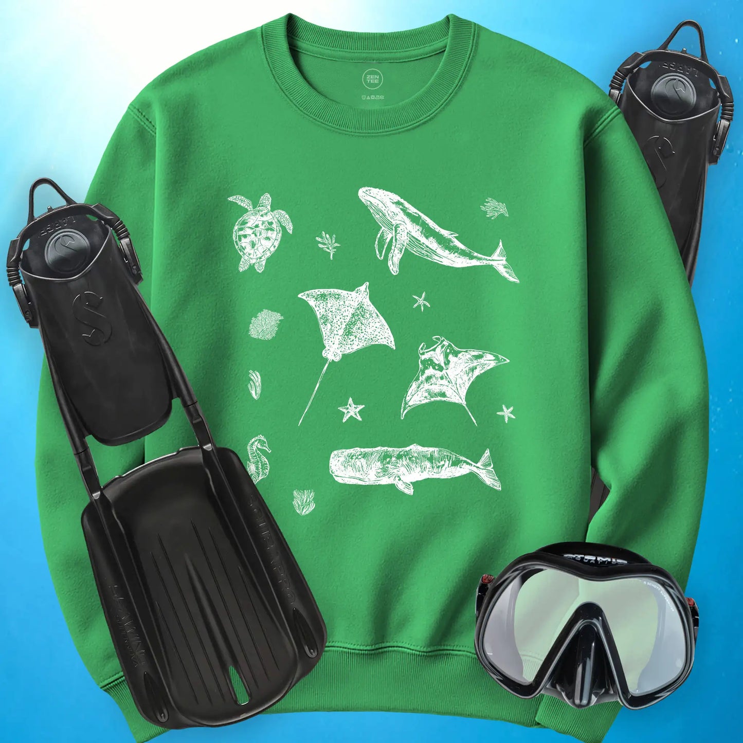 Sea Life Sketches Sweatshirt