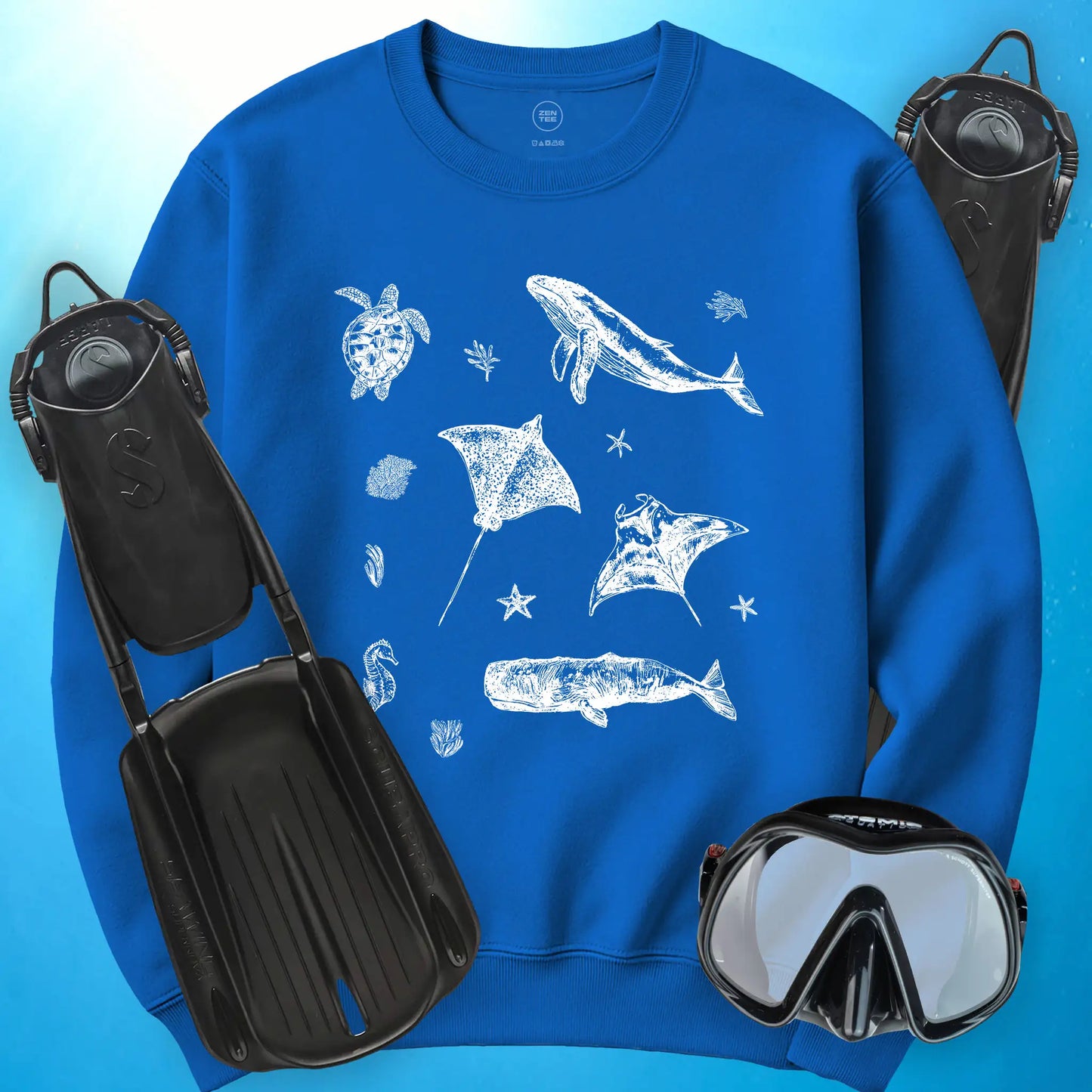 Sea Life Sketches Sweatshirt