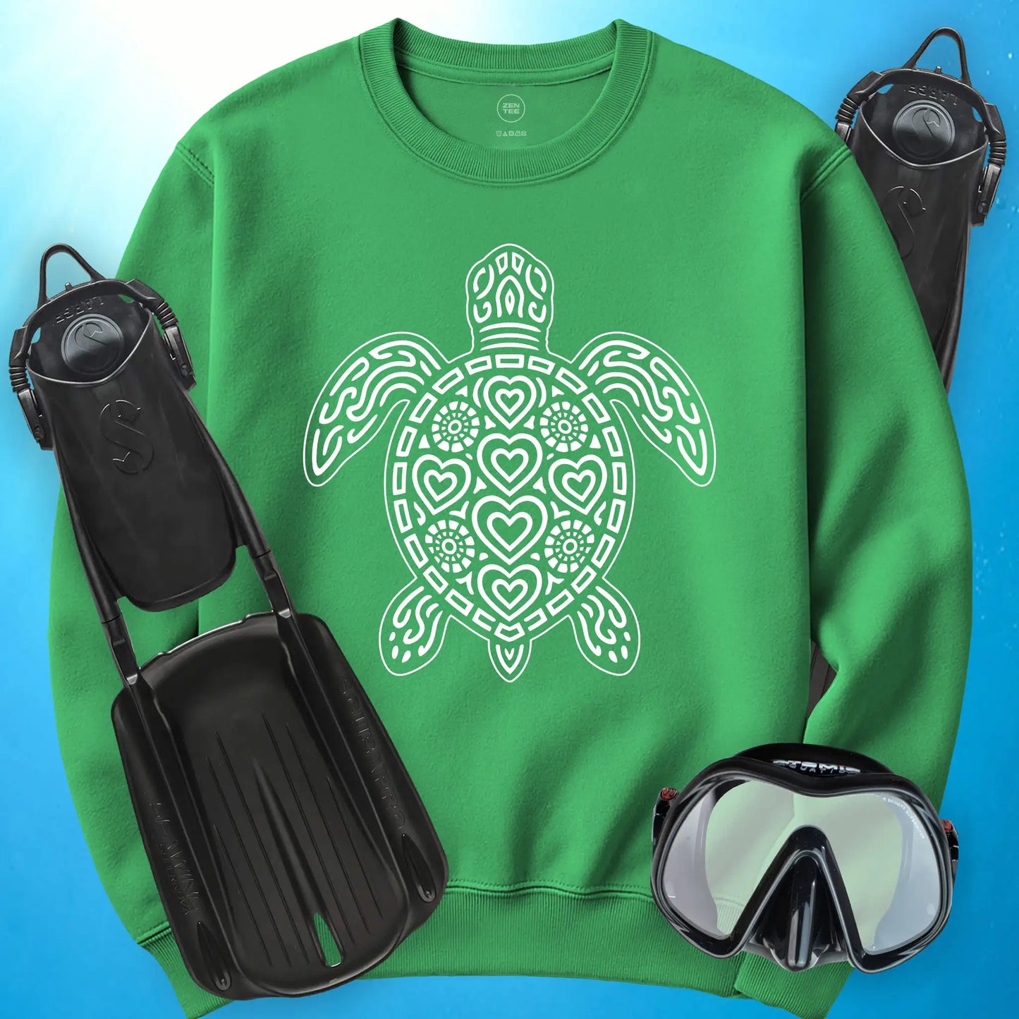 Sea Turtle Heart Sweatshirt