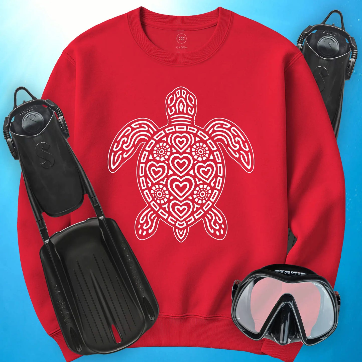 Sea Turtle Heart Sweatshirt