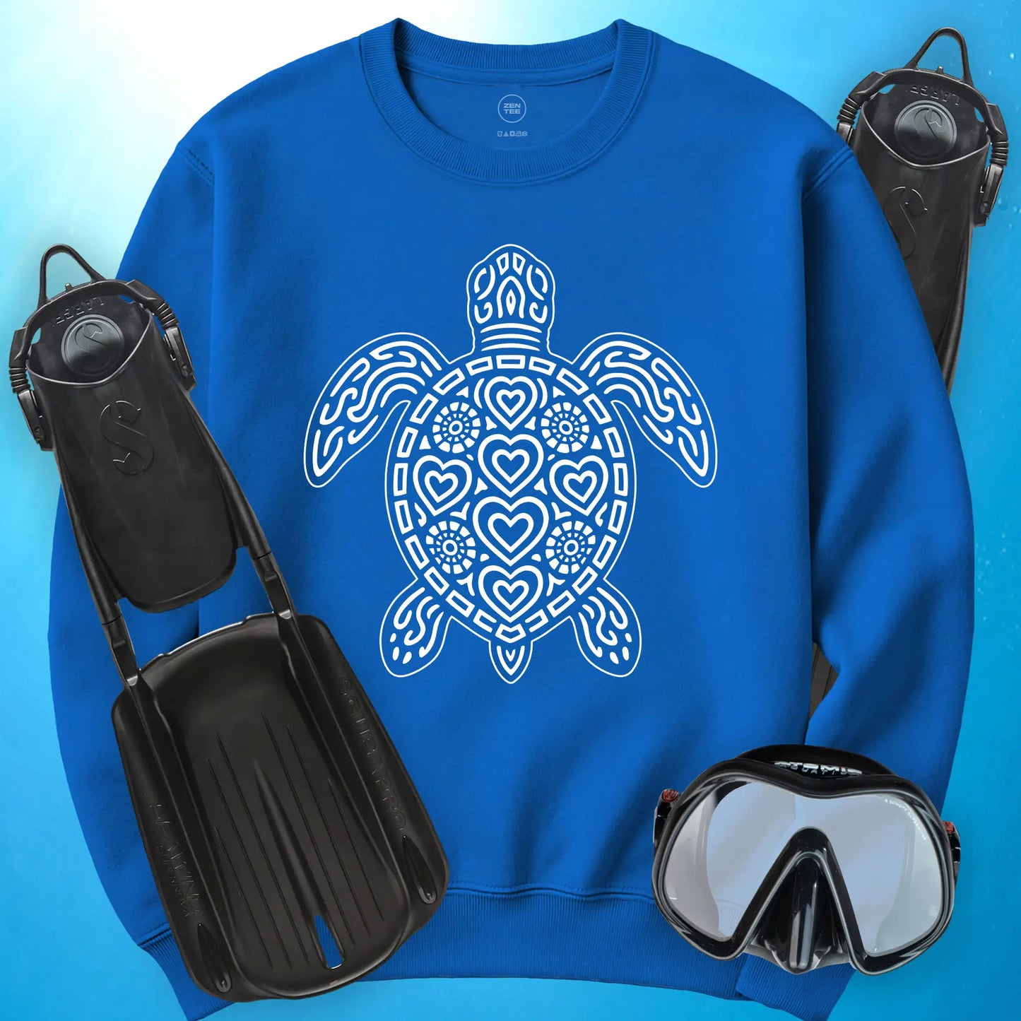 Sea Turtle Heart Sweatshirt