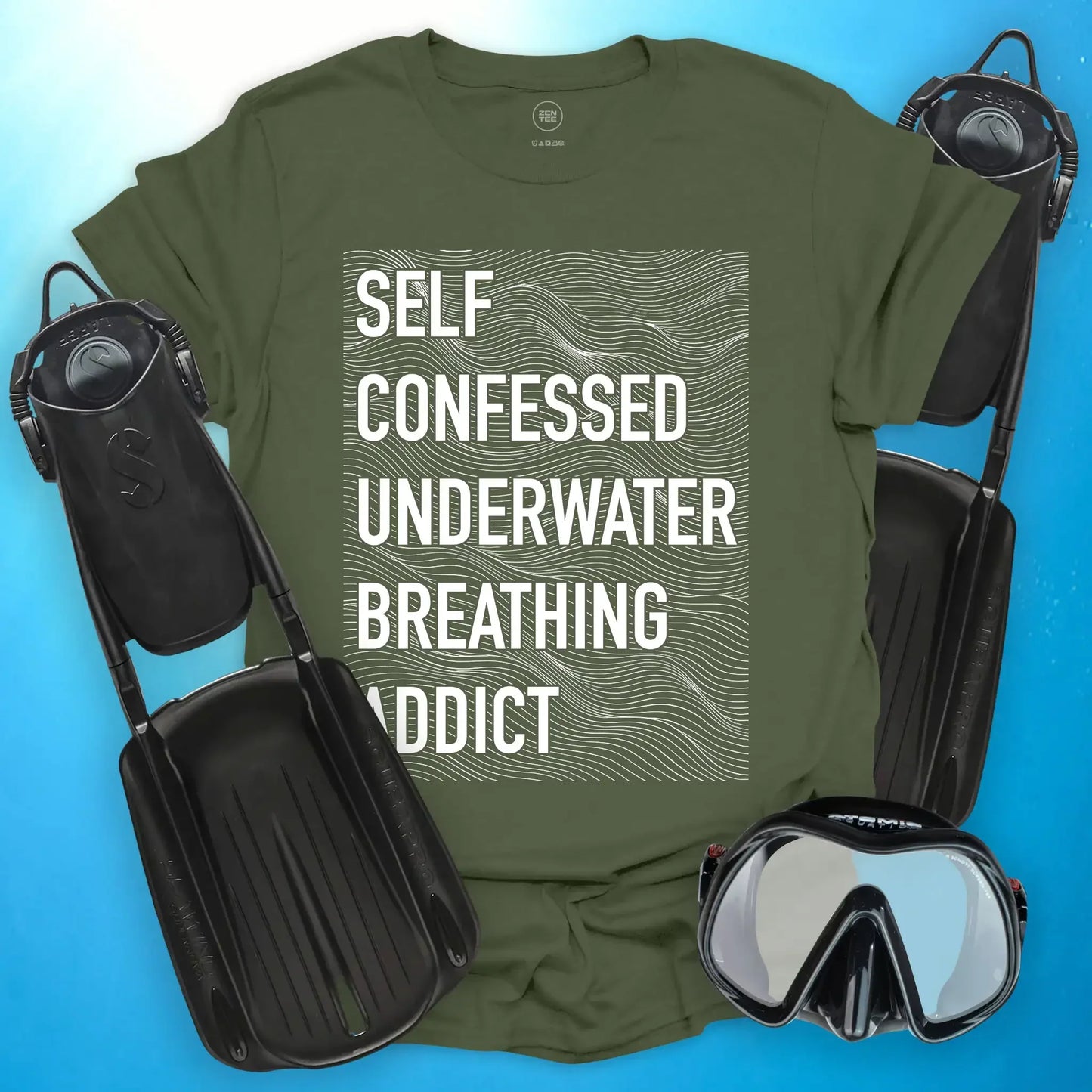 Self-Confessed Underwater Breathing Addict T-Shirt
