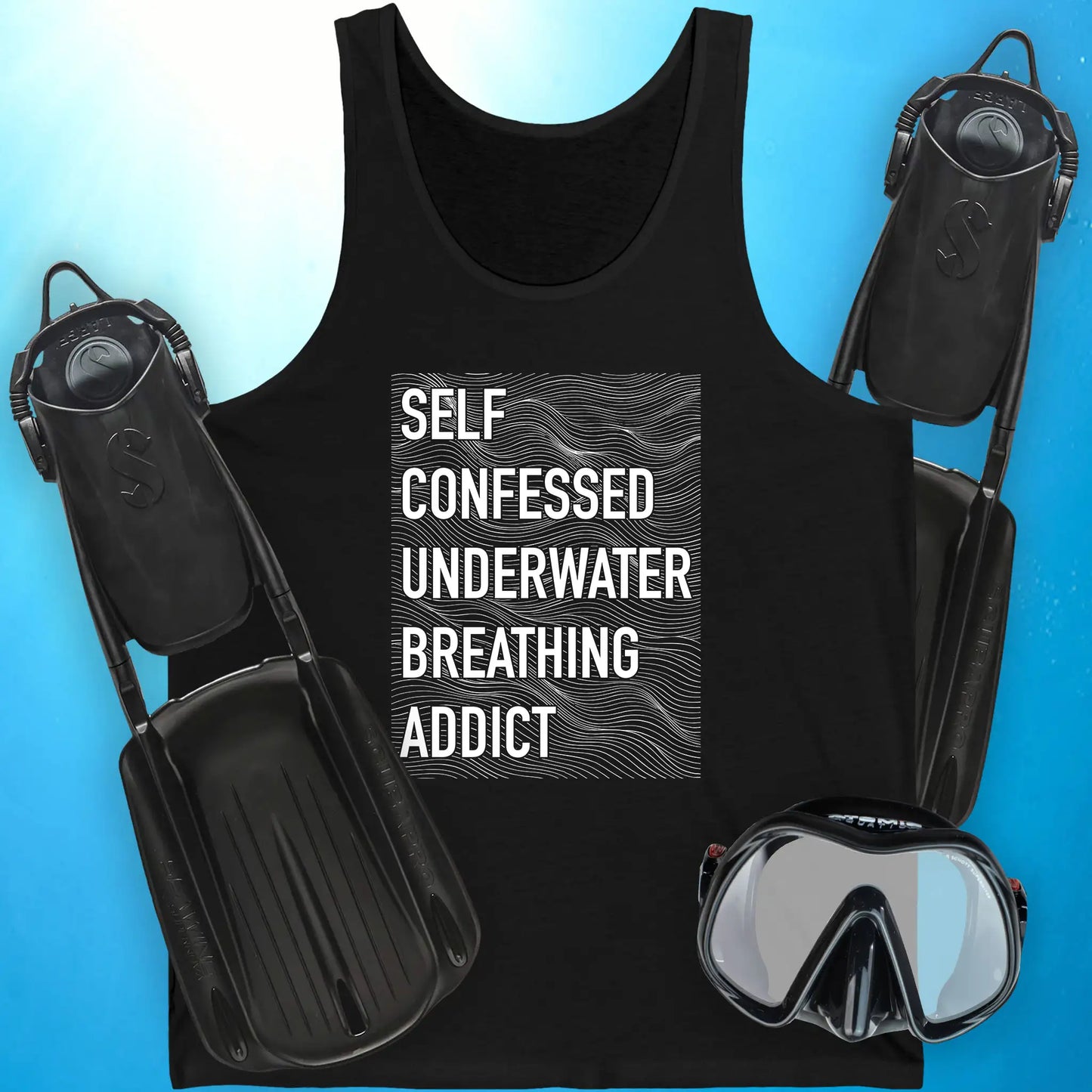 Self-Confessed Underwater Breathing Addict Tank Top