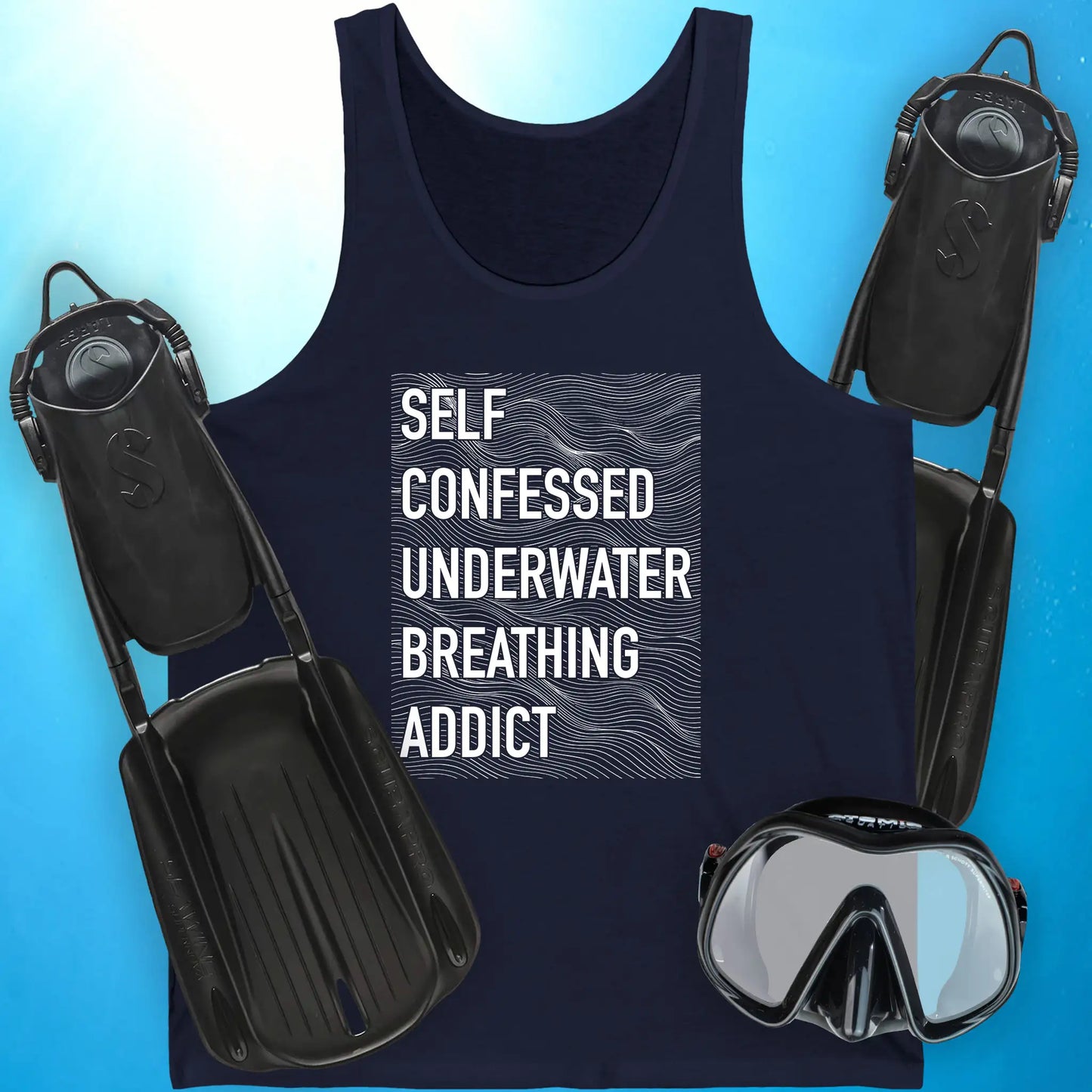 Self-Confessed Underwater Breathing Addict Tank Top