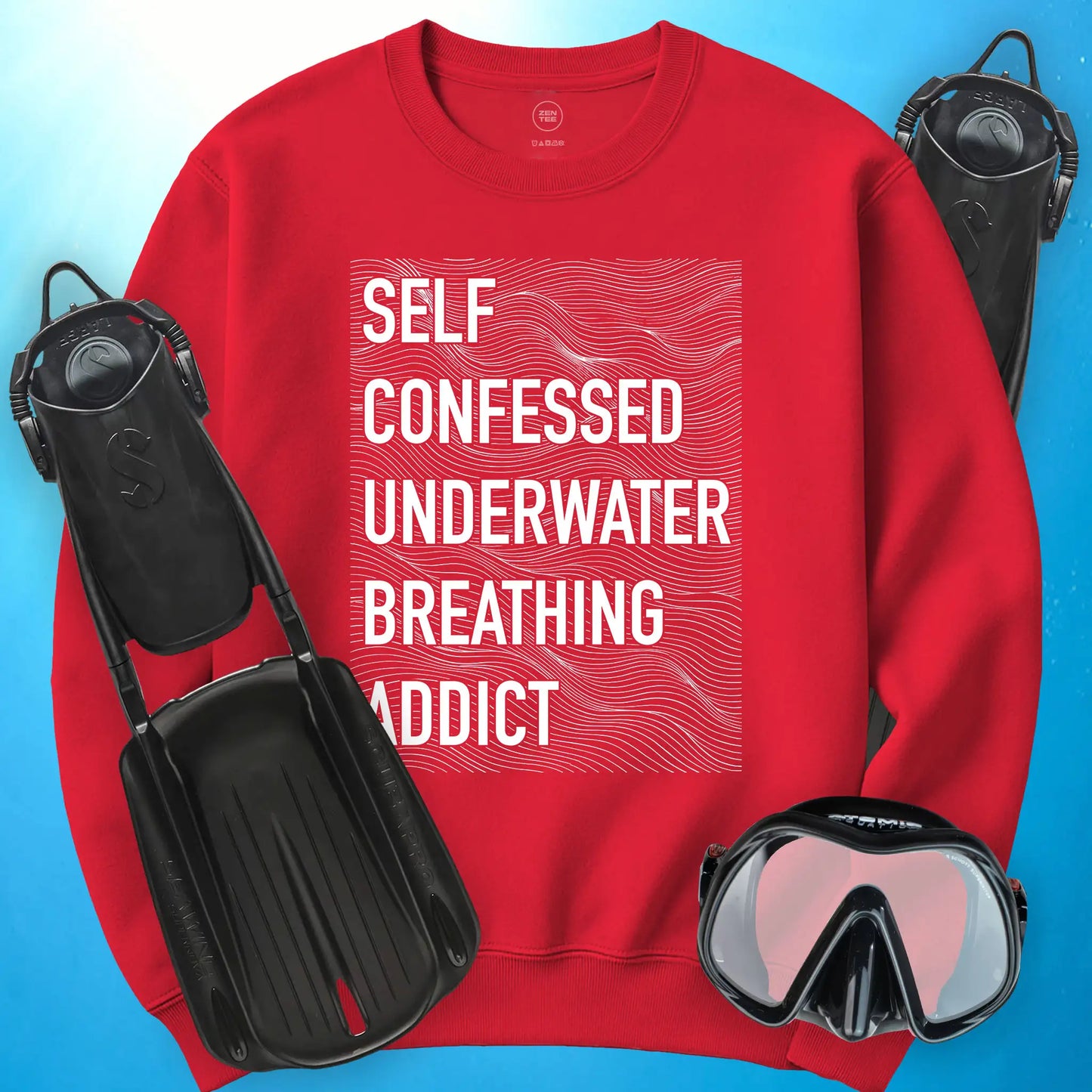Self-Confessed Underwater Breathing Addict Sweatshirt