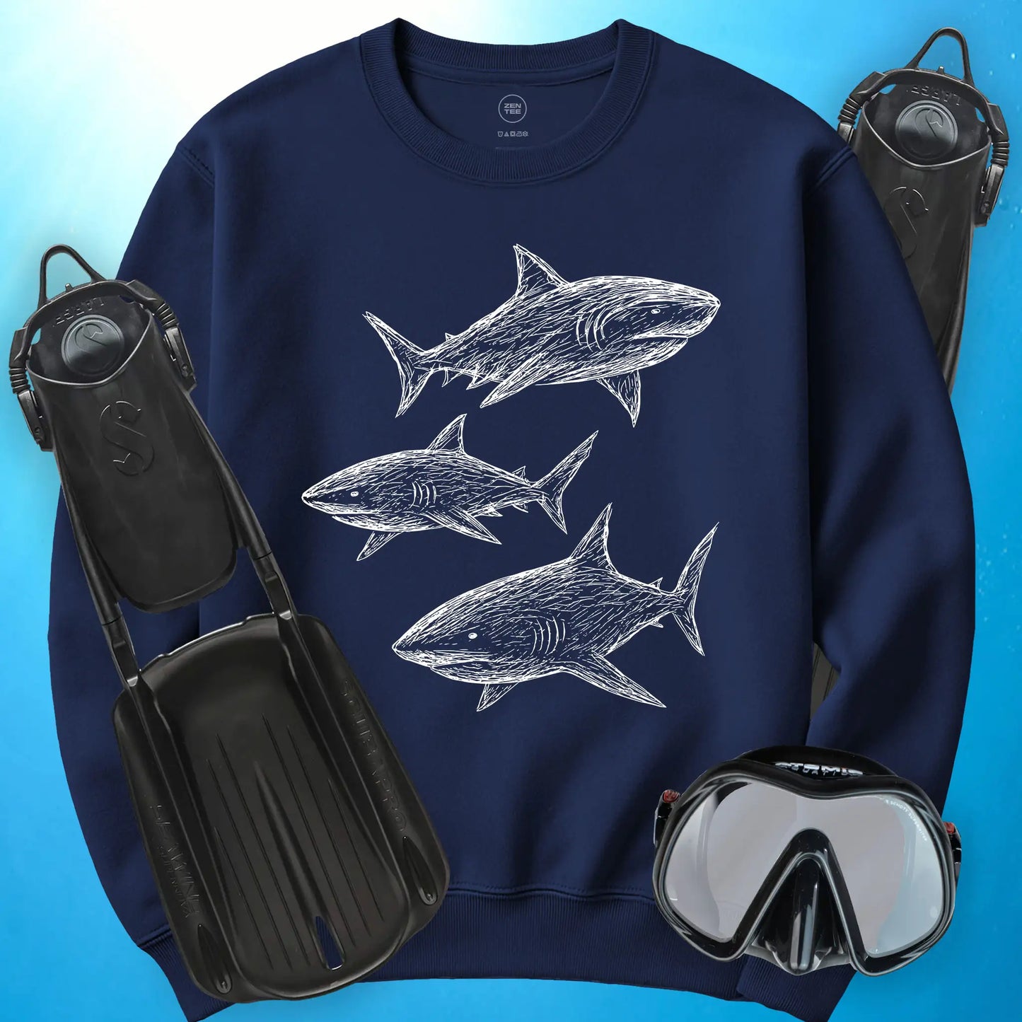Sketchy Sharks Sweatshirt