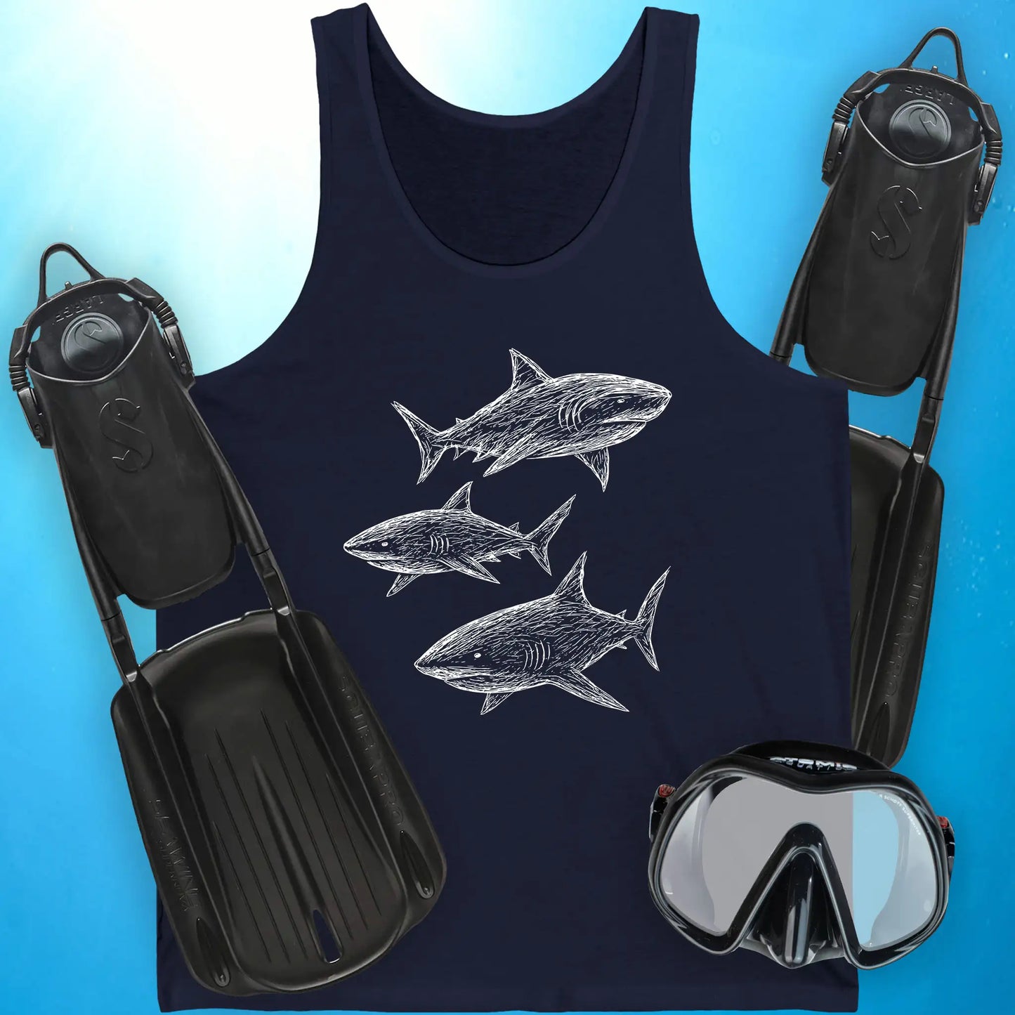 Sketchy Sharks Tank Top