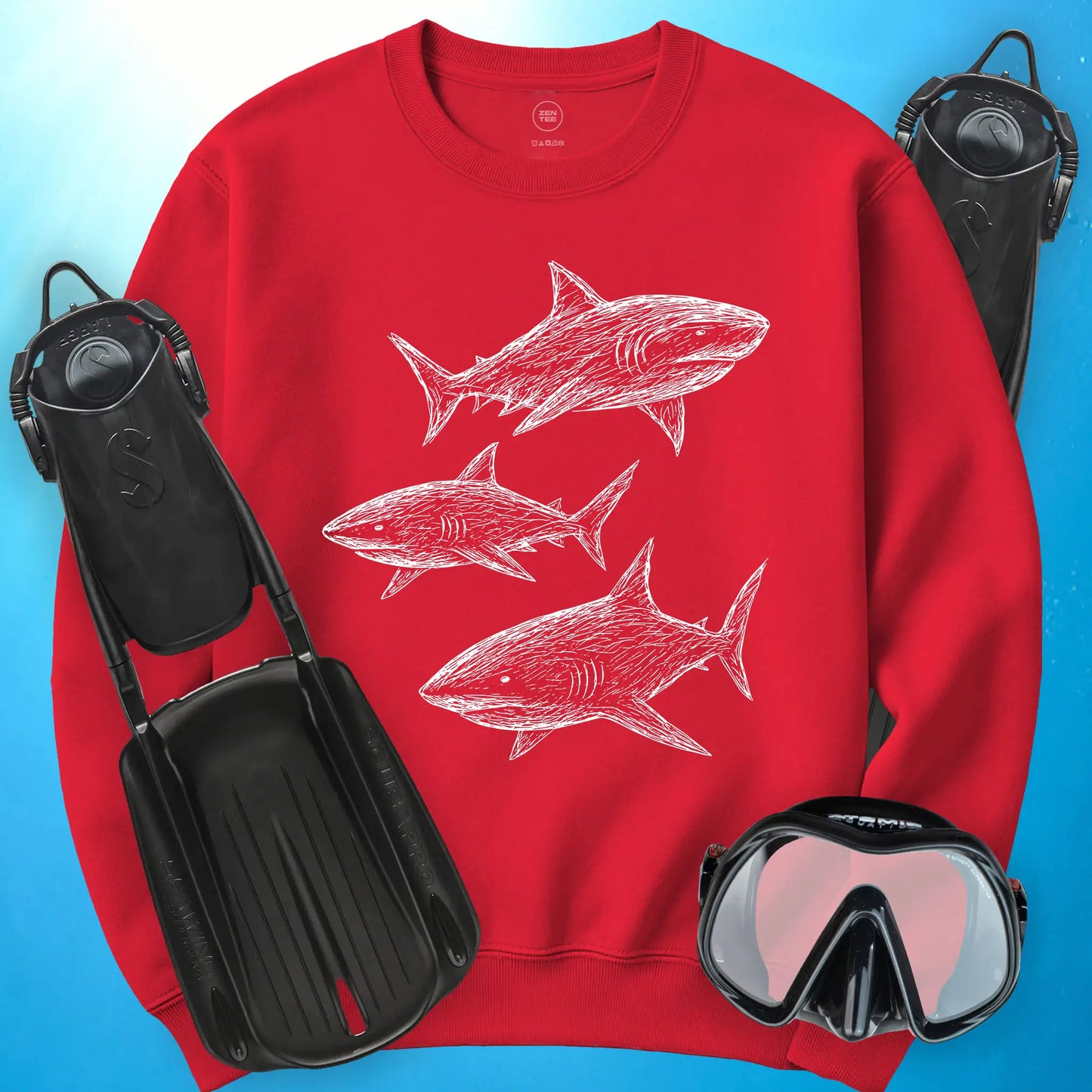 Sketchy Sharks Sweatshirt