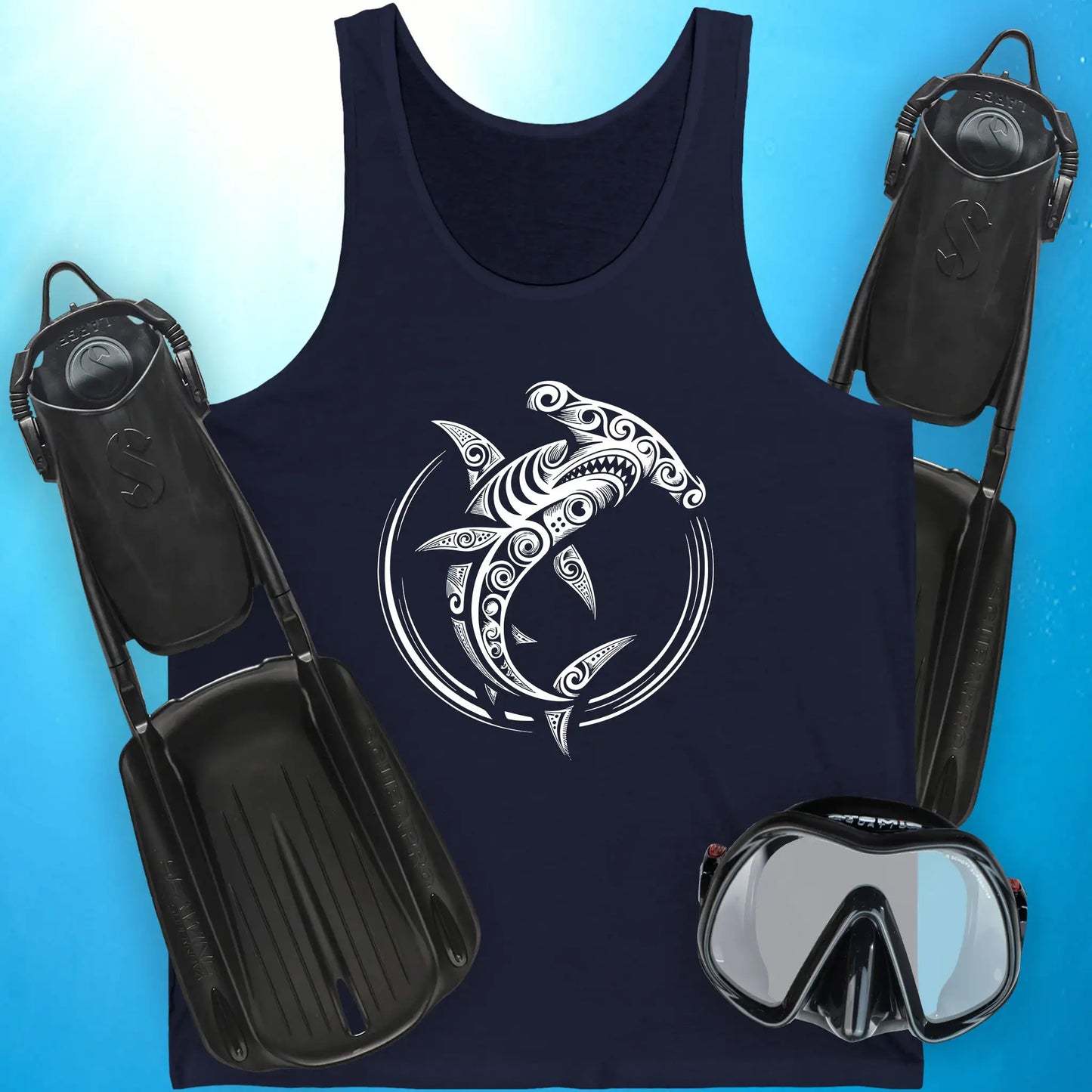Tribal Hammerhead Tank Top