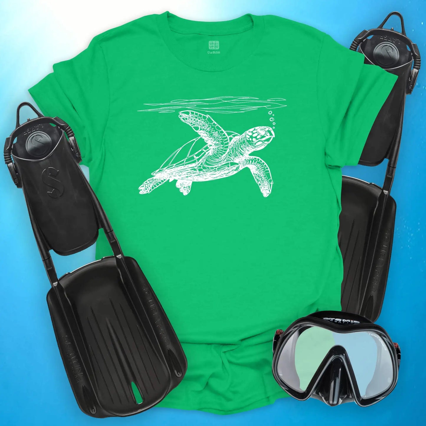 Turtle Line Drawing T-Shirt