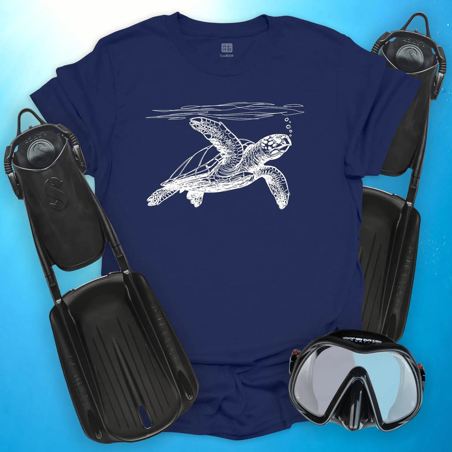 Turtle Line Drawing T-Shirt