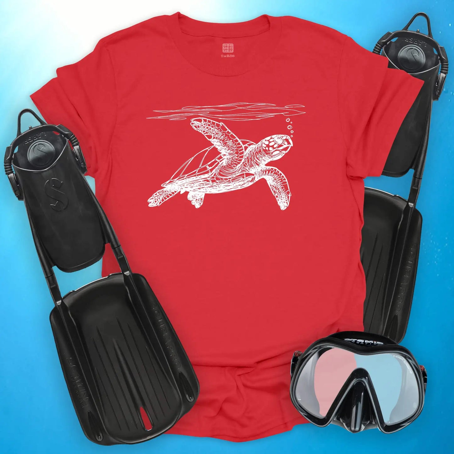 Turtle Line Drawing T-Shirt