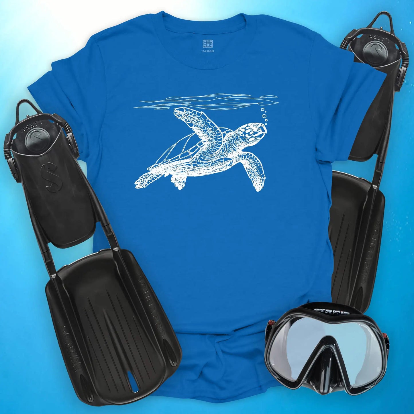 Turtle Line Drawing T-Shirt