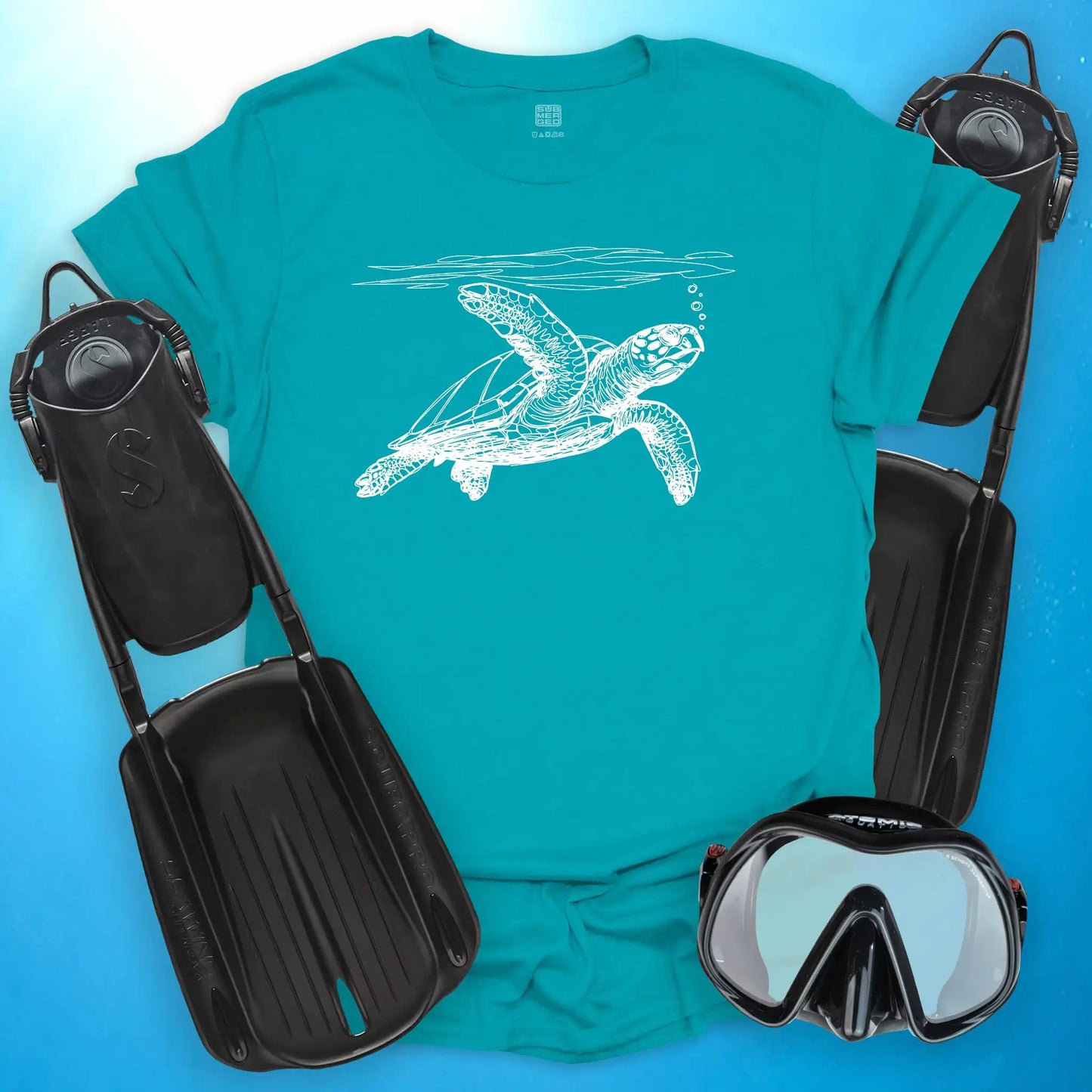 Turtle Line Drawing T-Shirt