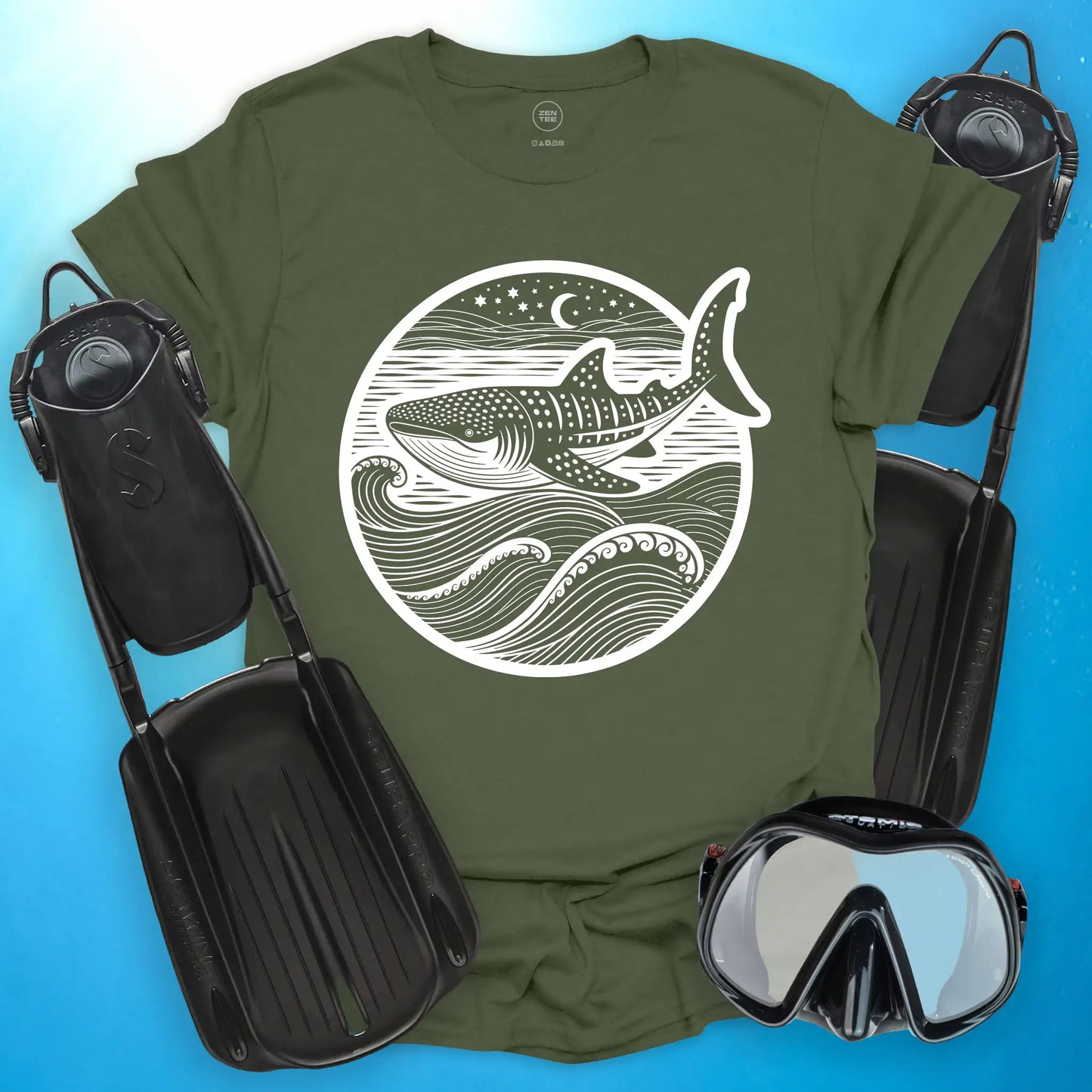 Whale Shark Lunar Voyage T-Shirt