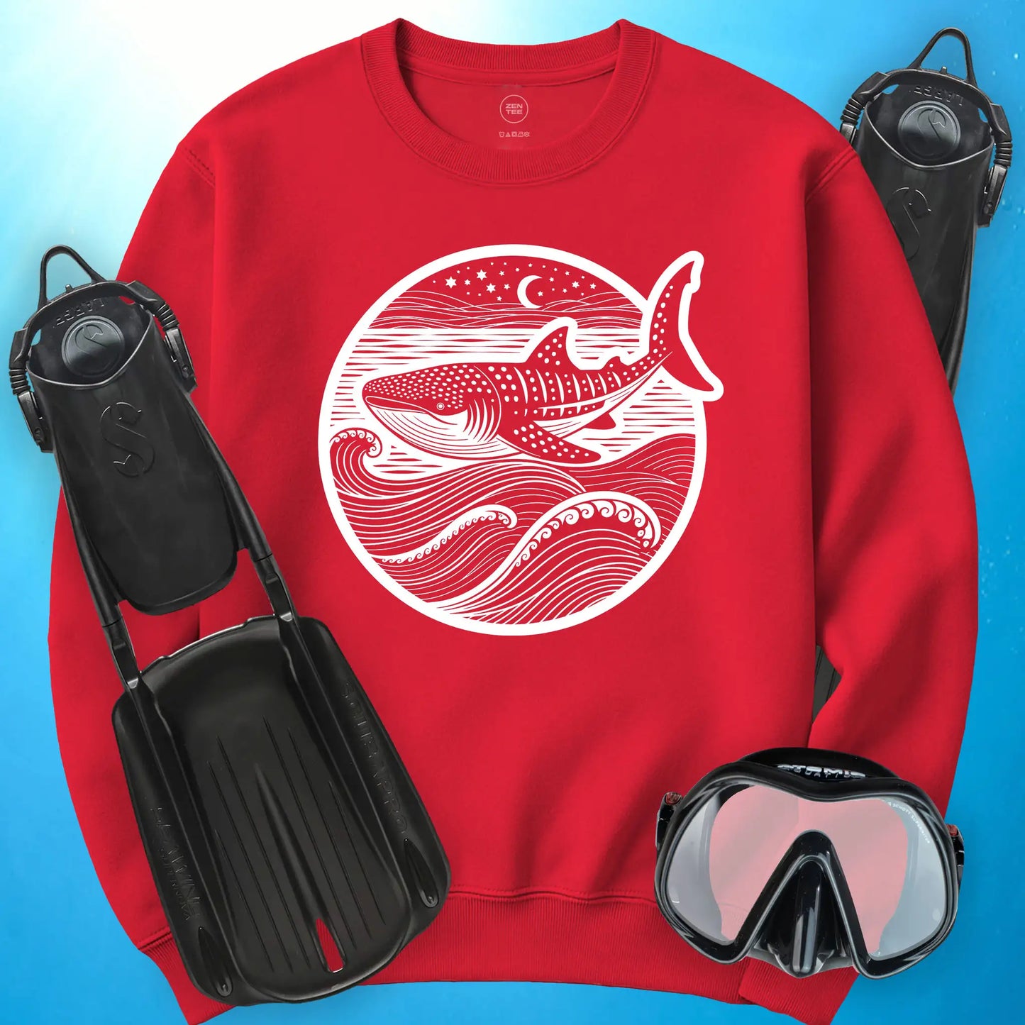 Whale Shark Lunar Voyage Sweatshirt