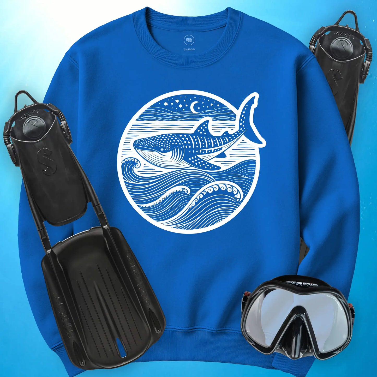 Whale Shark Lunar Voyage Sweatshirt