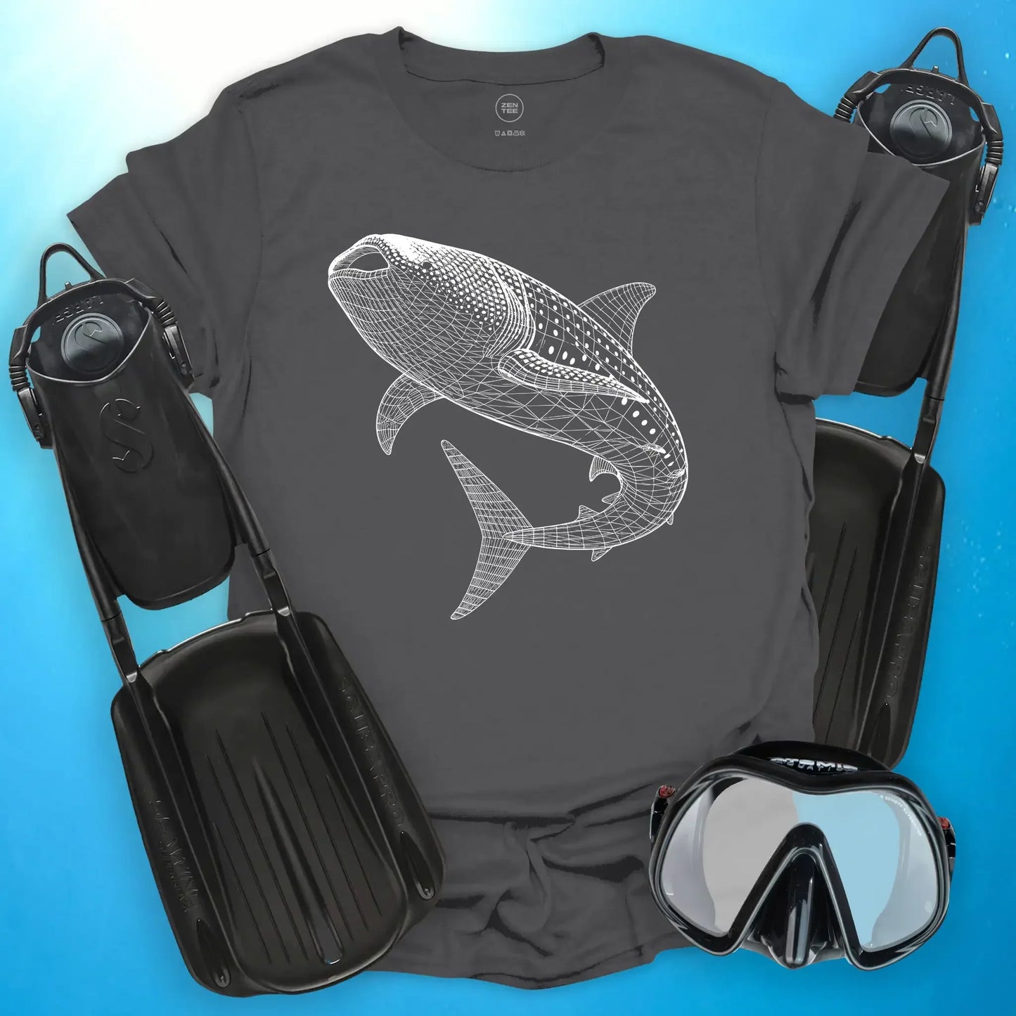 Whale Shark Wireframe T-Shirt