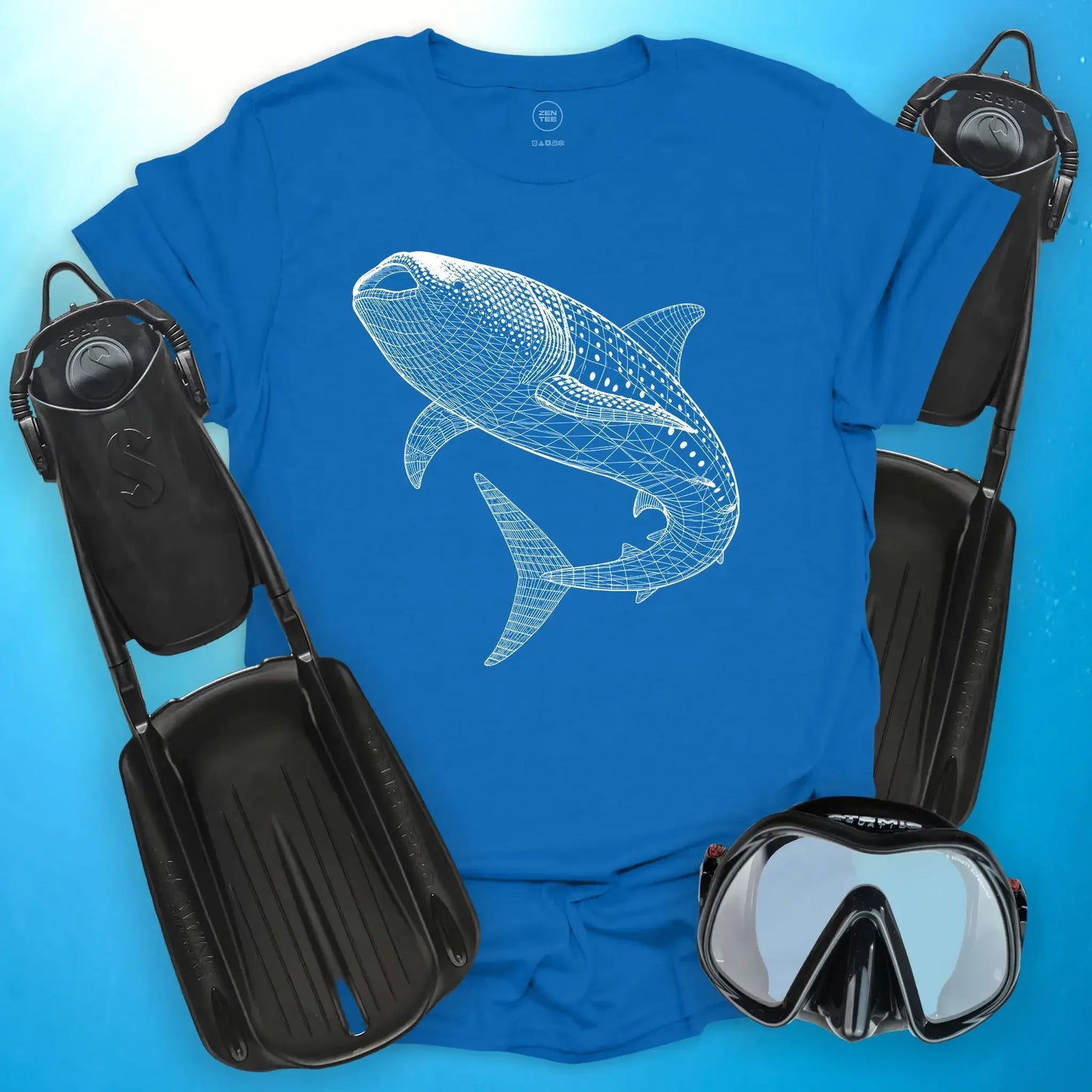 Whale Shark Wireframe T-Shirt