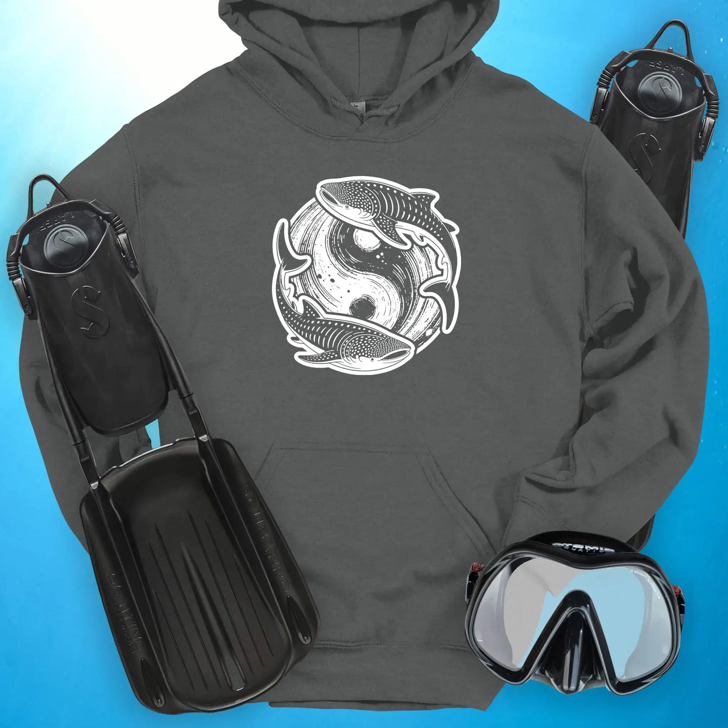 Whale Shark Yin Yang Hoodie