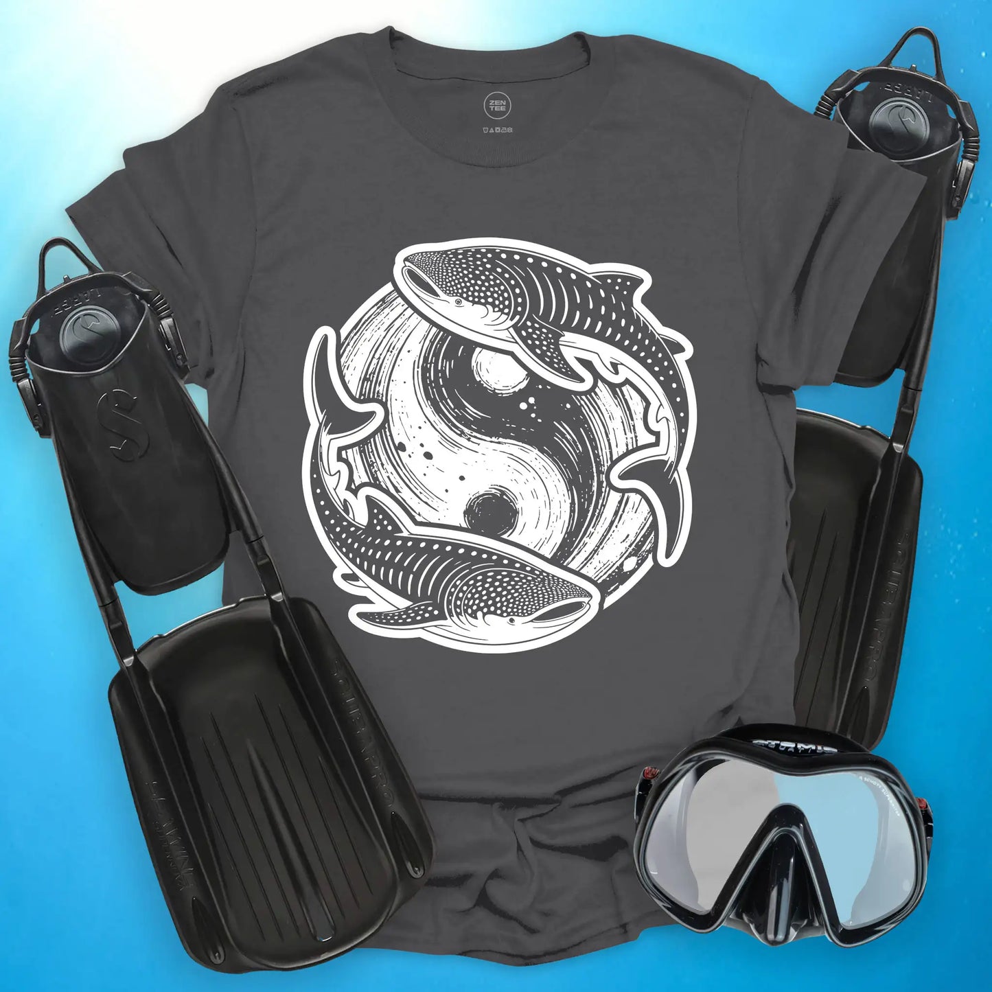 Whale Shark Yin Yang T-Shirt