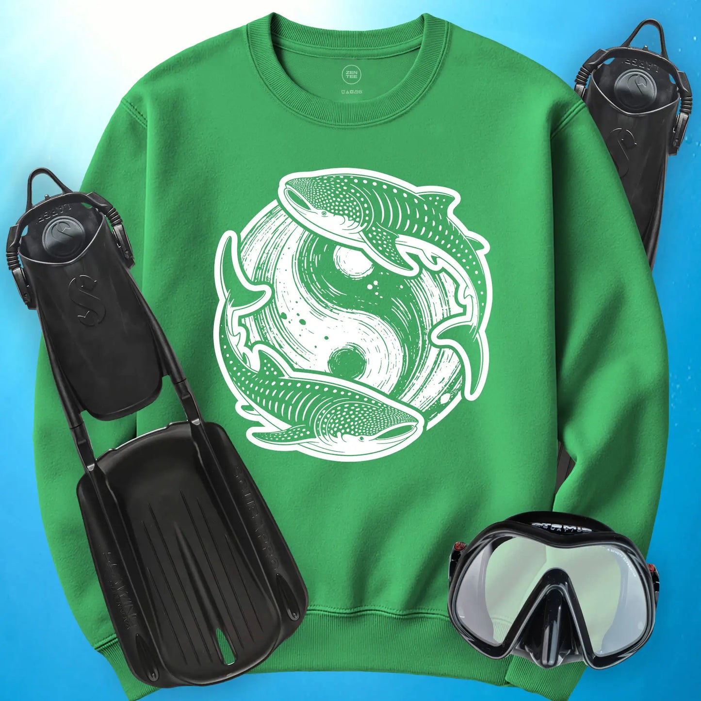 Whale Shark Yin Yang Sweatshirt