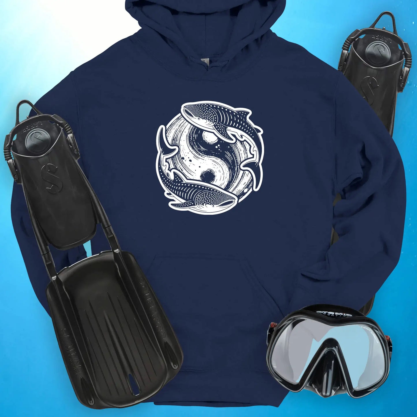 Whale Shark Yin Yang Hoodie