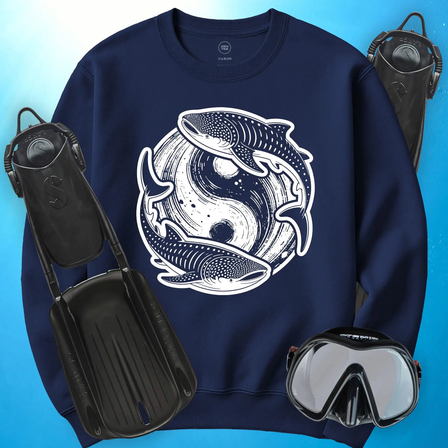 Whale Shark Yin Yang Sweatshirt