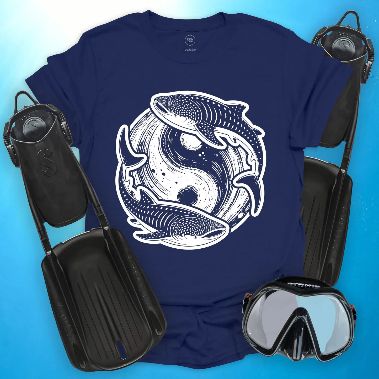 Whale Shark Yin Yang T-Shirt
