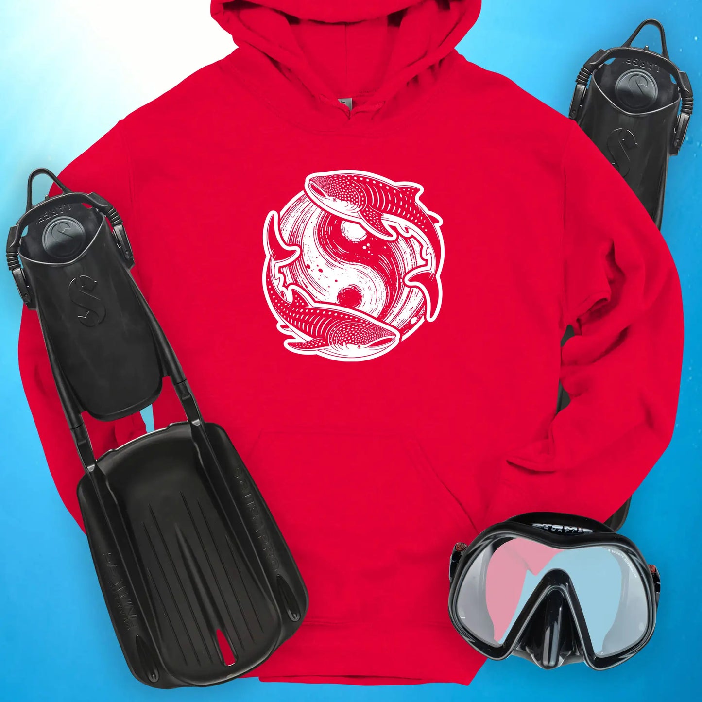 Whale Shark Yin Yang Hoodie