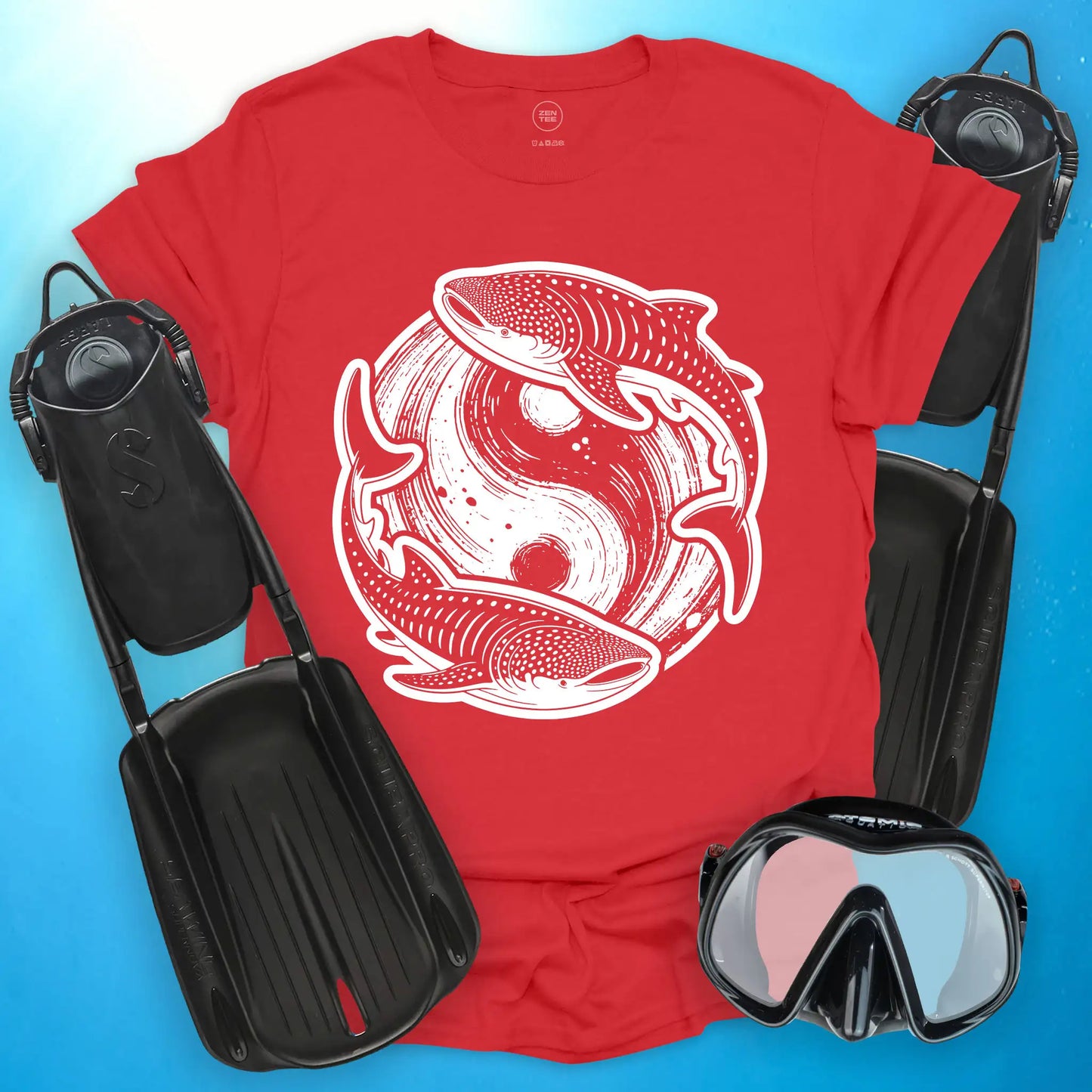 Whale Shark Yin Yang T-Shirt