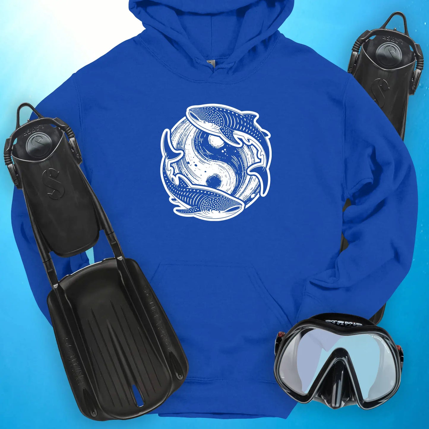 Whale Shark Yin Yang Hoodie