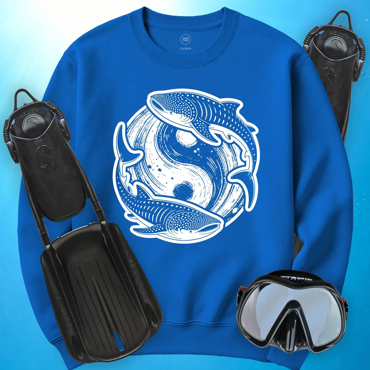 Whale Shark Yin Yang Sweatshirt