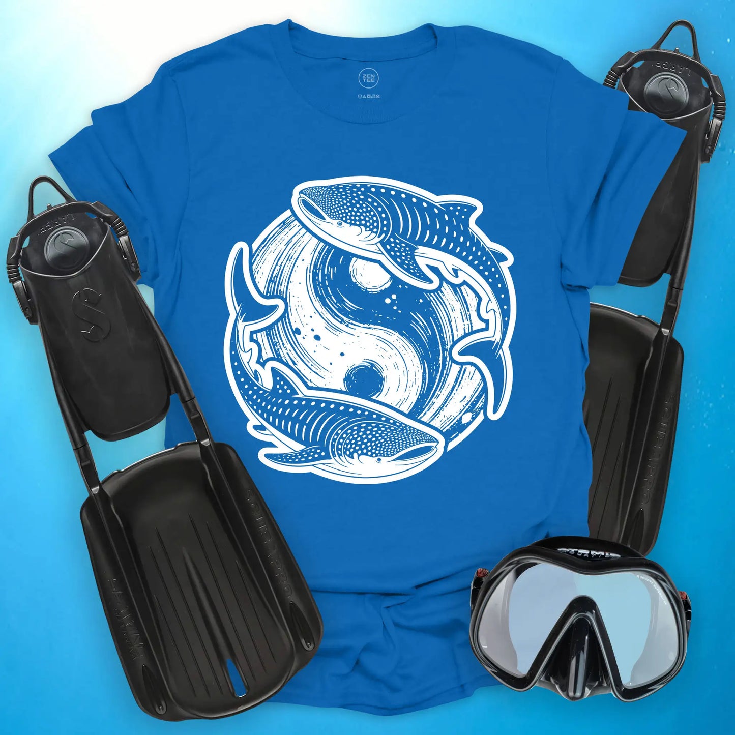 Whale Shark Yin Yang T-Shirt