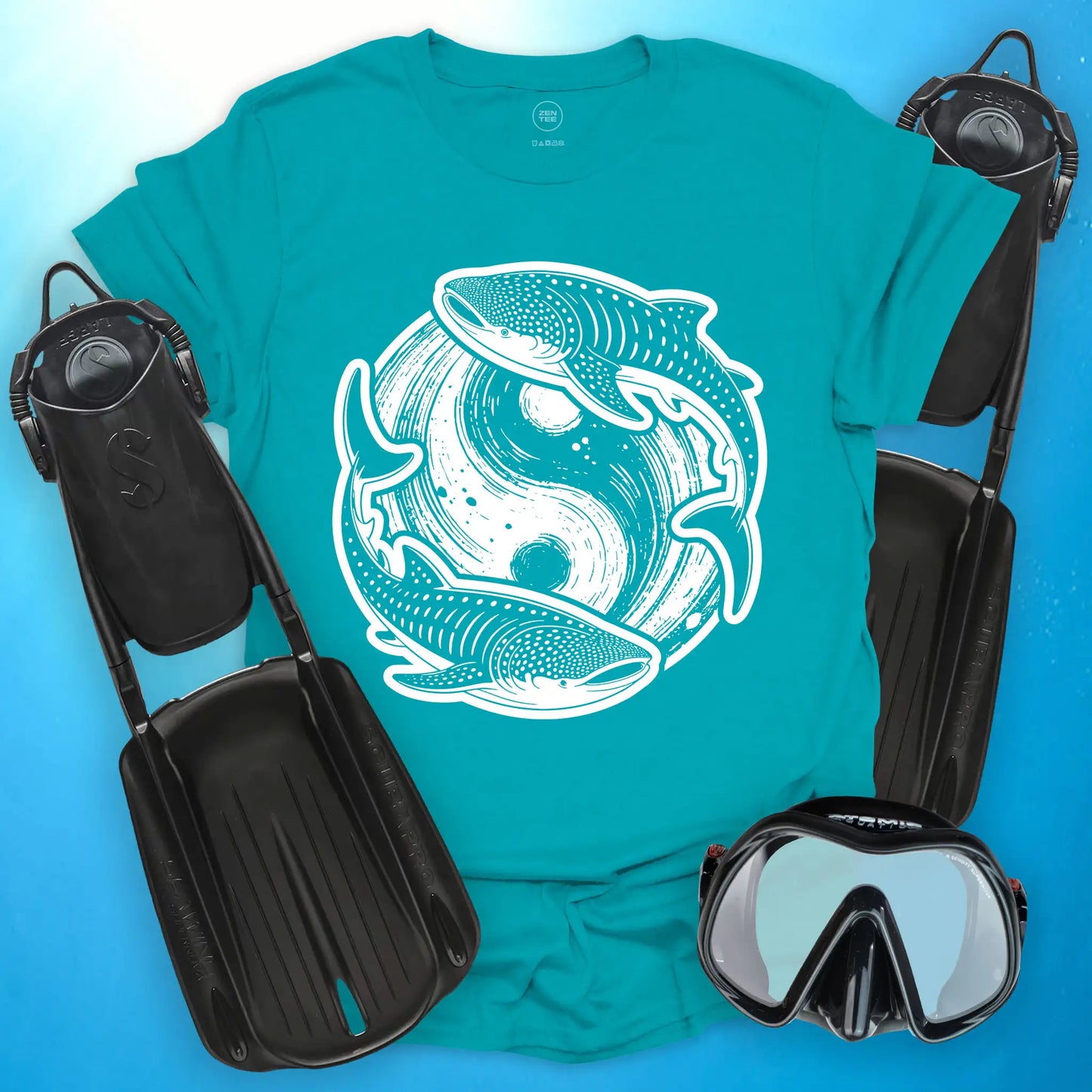 Whale Shark Yin Yang T-Shirt