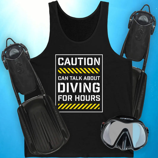 Can Talk About Diving Tank Top