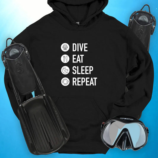 Dive. Eat. Sleep. Repeat Hoodie
