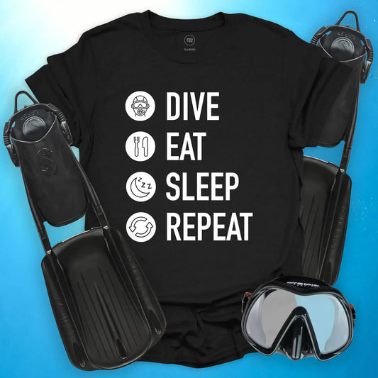 Dive. Eat. Sleep. Repeat T-Shirt