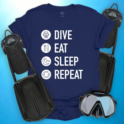 Dive. Eat. Sleep. Repeat T-Shirt