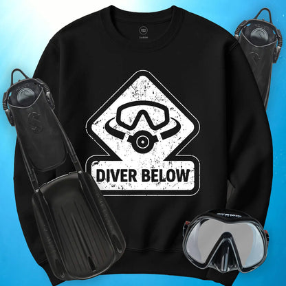 Diver Below Vintage Sweatshirt