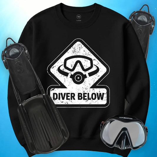 Diver Below Vintage Sweatshirt