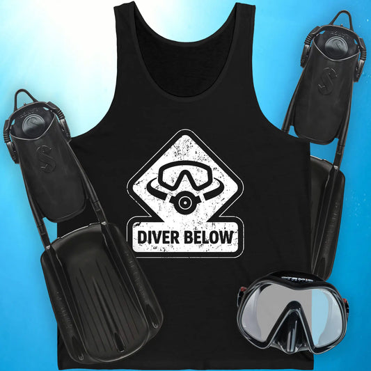 Diver Below Vintage Tank Top