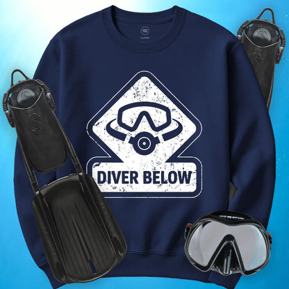 Diver Below Vintage Sweatshirt